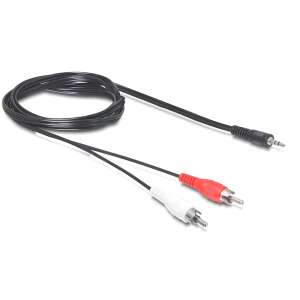 Delock аудио кабел 3,5 mm Jack към 2 RCA, 5 m - Delock