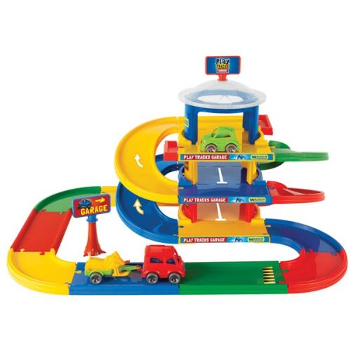 Wader 3-Level Garage Toy with Cars and Jet Ski Trailer