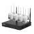 ESCAM WNK714 4-channel wireless NVR security system with 4 dome cameras