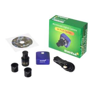 Levenhuk M1200 PLUS Mikroszkóp Kamera, digitális kamera mikroszkóphoz, 12MP, USB, adapterekkel, szoftverrel és kézikönyvvel - Mikroszkóp kiegészítő