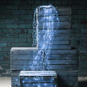 ProGarden hladno bijela LED svjetlosna zavjesa, 300 LED dioda, unutarnja/vanjska dekoracija - Božić