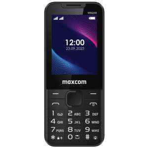 Maxcom MM248 4G mobiltelefon, dual sim-es kártyafüggetlen, bluetooth-os, fm rádiós fekete (magyar nyelvű menüvel)