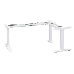 STRONG Elektromos állítható asztalváz, fehér sarokmegoldás RAL9016 matt - Bútorláb