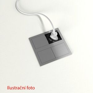 VersaHit Dupla 2x Schuko Elektromos Kivezető - Alumínium - Lámpa & Világítás