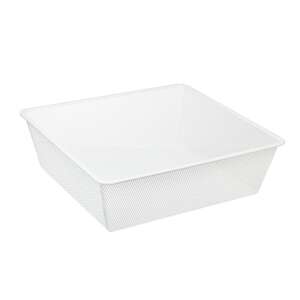 Fehér hálós tároló kosár, 436x494x160mm - Gardrób rendszerező