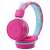 Gogen HBTM32P rózsaszín és kék vezeték nélküli fejhallgató oldalnézet