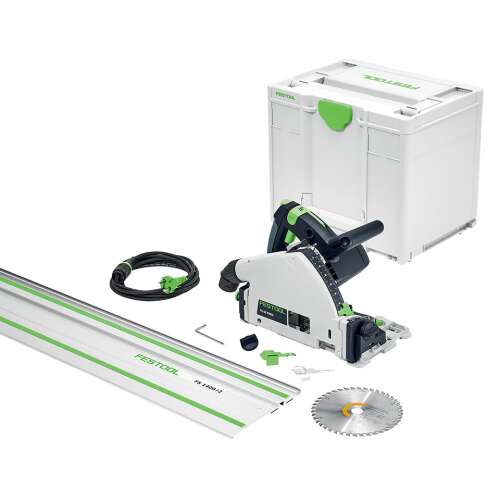 Festool TS 55 FEBQ-Plus-FS merülőfűrész vezetősínnel, tápkábellel és hordtáskával