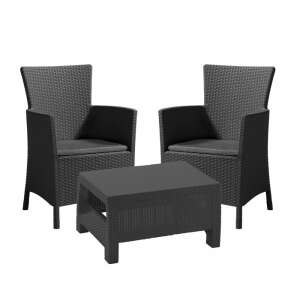 Corowa balcony kerti bútor garnitúra szett grrafit 34205954 - Zestaw ogrodowy