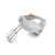 Esperanza EKM009 hand mixer with beaters, angled view
