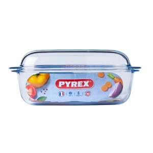 Pyrex 6,5 literes hőálló jénai sütőtál fedővel 4,3 liter + 2,2 liter