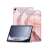Samsung Galaxy Tab A9+ Plus 11.0 X210 / X216 MARBLE Smart Case Tablethülle, rosa Marmor-Design, Schutzhülle für Tablet