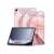 Samsung Galaxy Tab A9+ Plus 11.0 X210 / X216 MARBLE Smart Case Tablet-Hülle, rosa Marmor-Design, Schutzhülle für Tablet