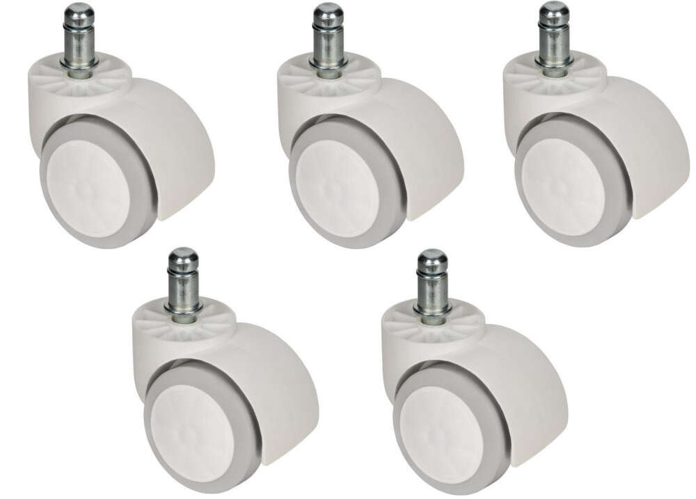 5 db Fehér Székgörgő - 11 mm Csap