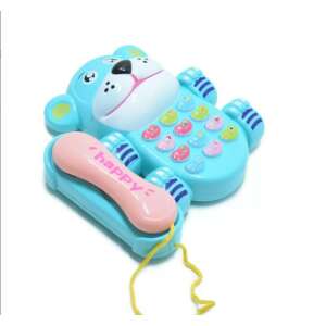 Interaktív játéktelefon zenével-Kék