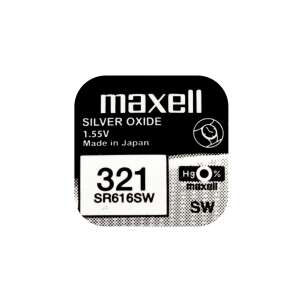Maxell 321 (SR616SW) Ezüst-oxid gombelem 1db 34224589 Elemek - Gombelem