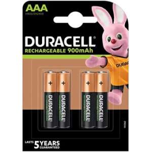 Duracell Rechargeable 900mAh AAA akkumulátor 4db 34224731 Elemek - Ceruzaelem