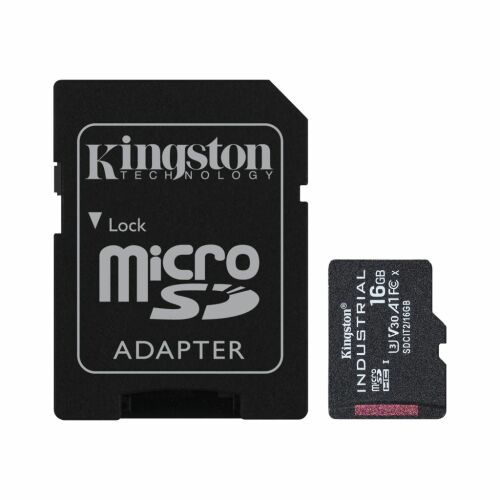 Kingston SDCIT2/16GB memóriakártya MicroSDHC 16GB Industrial C10 A1 pSLC + Adapter