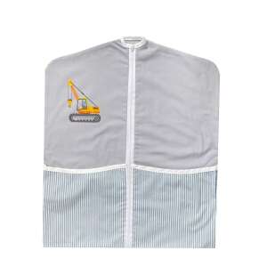 Szürke Ovis zsák sárga daru mintával, két oldalsó zsebbel és cipzárral - Ovis zsák