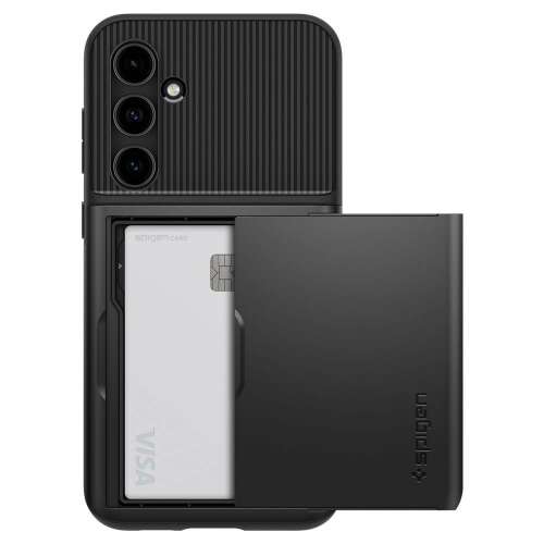 Spigen Slim Armor CS Galaxy S23 FE Black Case with Open Card Holder