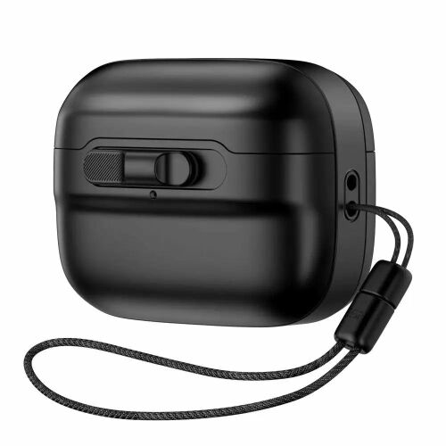 ESR Pulse HaloLock MagSafe AirPods Pro fekete védőtok zsinórral