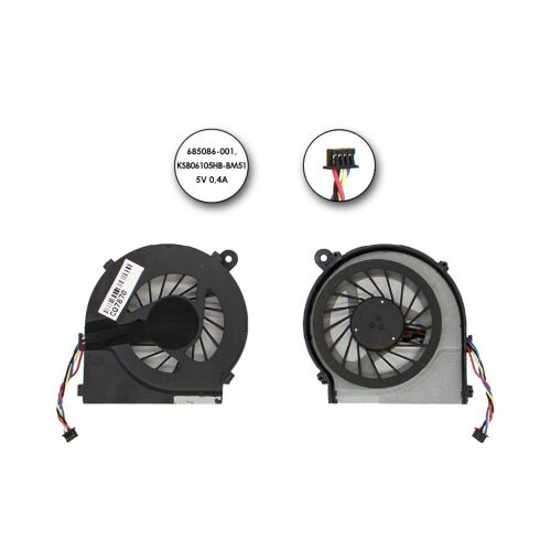 HP 450 250 G1 laptop hűtőventilátor, 685086-001 csere