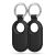 Tech-Protect Icon 2-pack black silicone protective case for Galaxy SmartTag 2 with keyring