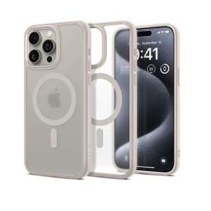 Spigen Ultra Hybrid MagSafe iPhone 15 Pro Case - Clear, with iPhone - Phone Case