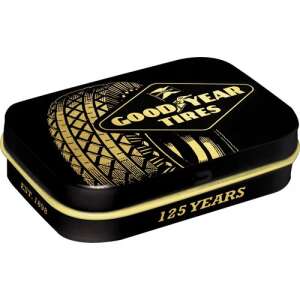 GoodYear Tires 125 Years Mint Tin - Cukorka