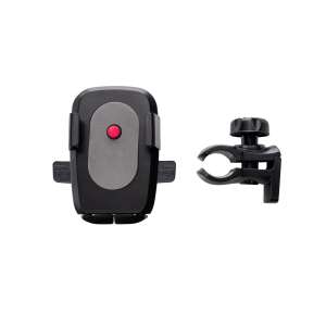 Zopa babakocsi telefontartó, fekete, 5,5-8 cm széles markolathoz, 360 fokos forgatás - Telefontartó babakocsira