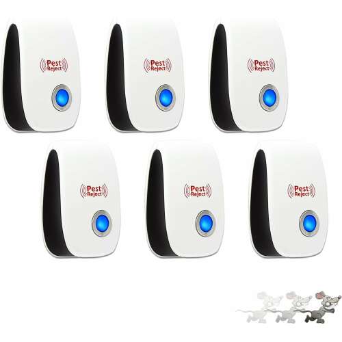 Sada 6 ultrazvukových odpudzovačov škodcov Pest Reject