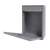 Pepita classic lockable galvanized steel mailbox in silver with open door