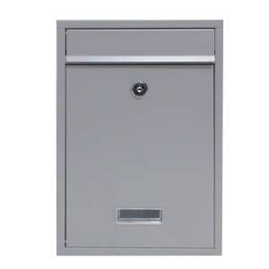 Pepita classic lockable galvanized steel mailbox in silver - Mailbox