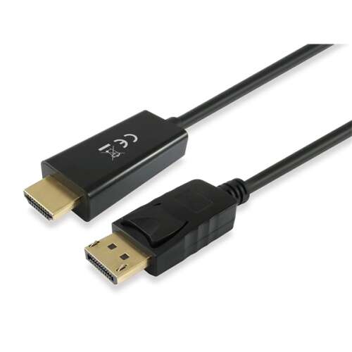 Equip 119390 DisplayPort-HDMI átalakító kábel, 2 méter hosszú, fekete