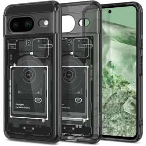 Puzdro Spigen Ultra Hybrid pre Google Pixel 8, priehľadné, zobrazujúce telefón v puzdre - Spigen