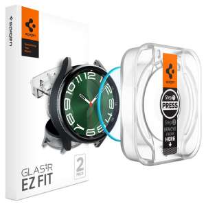Spigen GLAS.TR "EZ-FIT" screen protector for Galaxy Watch 6 Classic (47mm), 2 pack - Smart watch display protection film