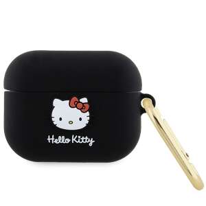Hello Kitty HKAP3DKHSK Airpods Pro tok fekete Szilikon 3D Kitty Head 3D Kitty fej 89322762 