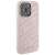 Karl Lagerfeld iPhone 15 Pro 6.1 Zoll rosa Hardcase mit gestepptem K-Muster