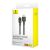 Gyorstöltő kábel Baseus Explorer 2.4A 1M (fekete) 100530767
