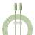 Baseus USB-C to USB-C fast charging cable, green, 2m long, 100W power delivery