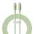 Baseus USB-C to USB-C fast charging cable, green, 2m long, 100W power delivery