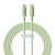 Baseus USB-C to USB-C fast charging cable, green, 2m long, 100W power delivery