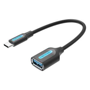 Vention USB-C 3.1 Male to USB-A Female OTG Cable, 0.15m, Black, PVC - USB Cable