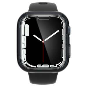 Etui Spigen Ultra Hybrid do Apple Watch 7, 8 i 9 (45 mm) - przezroczyste szare - widok z przodu - Etui do inteligentnych zegarków