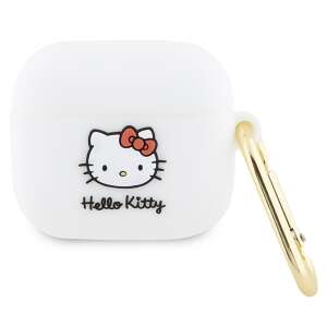 Hello Kitty HKA33DKHSH Airpods 3 tok fehér szilikon 3D Kitty fej 3D Kitty fej 89332795 