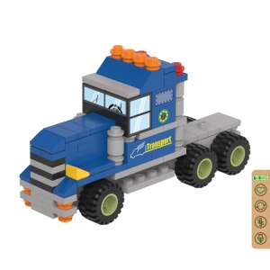 BiOBUDDi BB-2037 |  Strălucește în întuneric |  Blocuri de construcție pe bază de bio |  Camion |  Jucărie de construcție - Jocuri de constructie - Lego