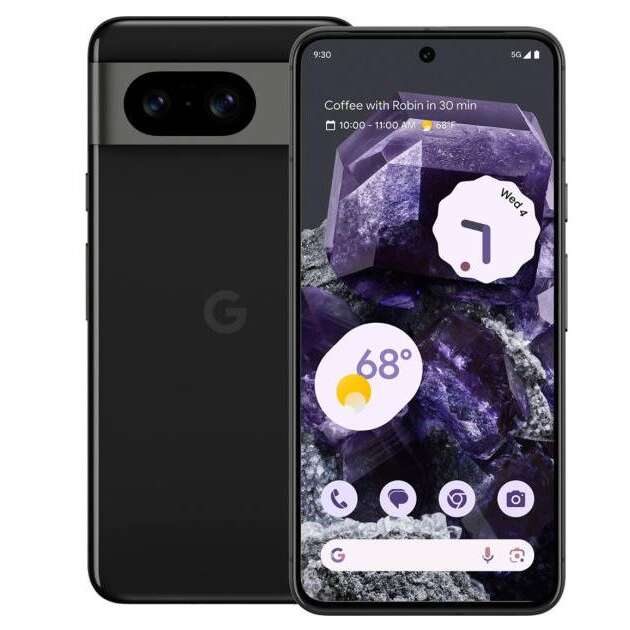 Google pixel 8 8/128gb mobiltelefon fekete (googlep88128bk)