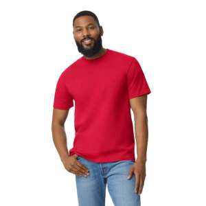 Gildan softstyle pamut póló, GI65000, környakas, Red-L 89380236 Férfiaknak