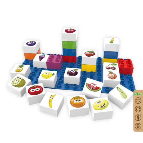 BiOBUDDi Gyümölcsös Építőjáték - 27 db