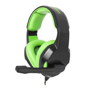 Esperanza EGH350G Cobra sztereó Gamer Fejhallgató #fekete-zöld