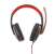 Esperanza Crow Gaming слушалки с микрофон, червен, горна гледка